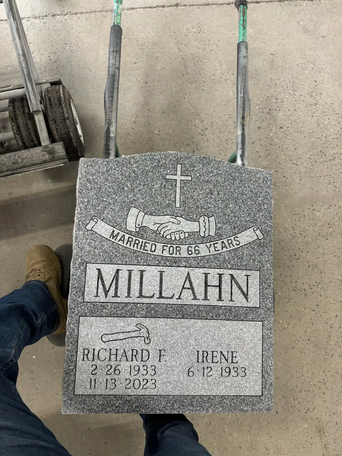 Granite Headstone Maker / Company hand-carved by Headstone Company Guide in NJ — image 2